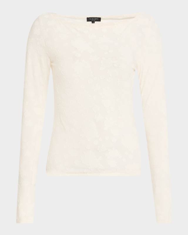 Angel Long-Sleeve Lace Top